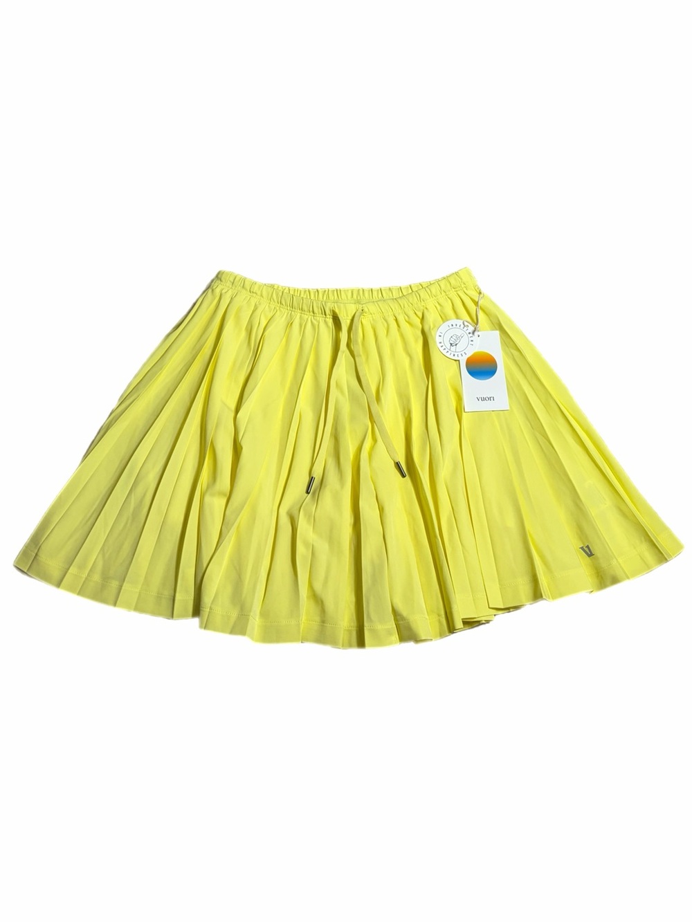 NWT Vuori Clementine Pleated High-Rise Skirt *15” (Sunlight) Size Small